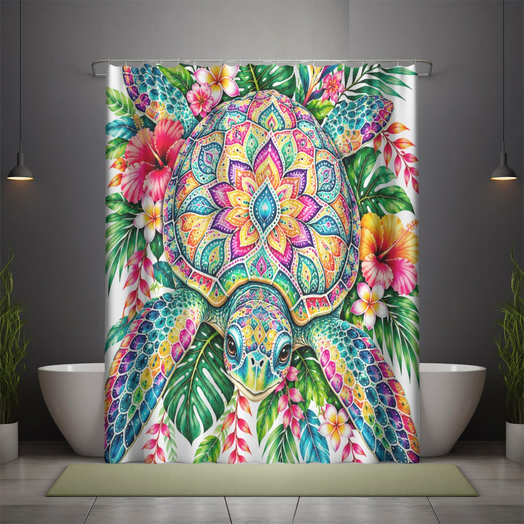 Sea Turtle Love Shower Curtain