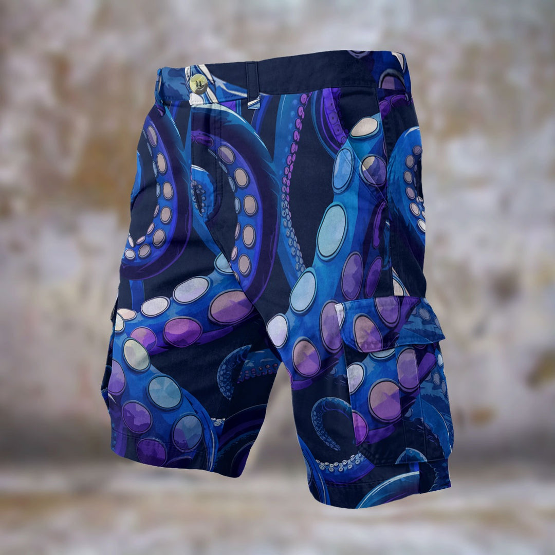 Octopus Delight Men's Cargo Shorts
