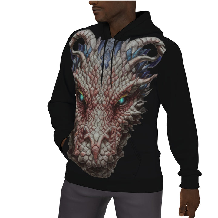 Dragon Burn Men's Thicken Pullover Hoodie
