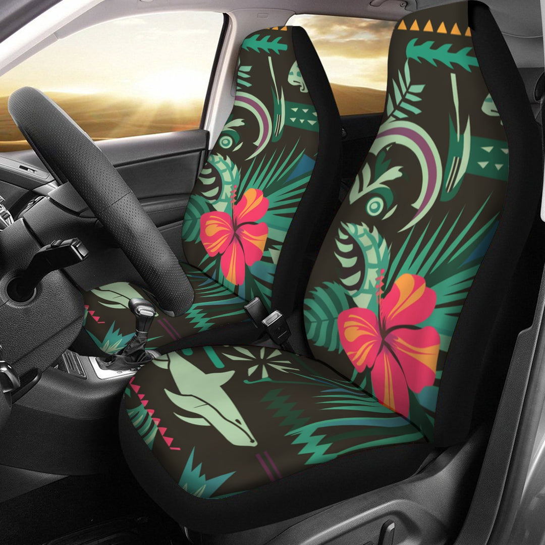 Hawaii Flowers Universal Car Seat Cover With Thickened Back