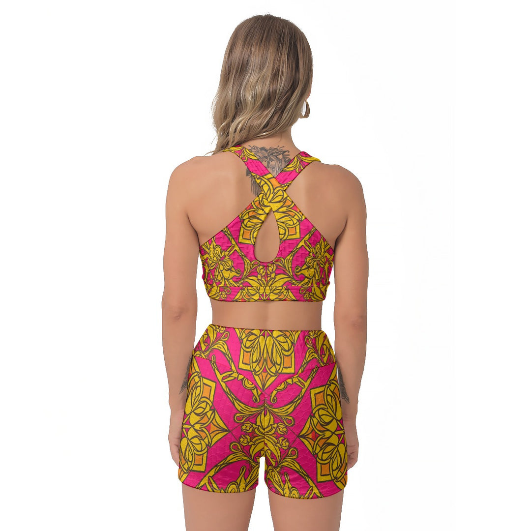 Symmetry Women’s Sports Bra and Shorts Set