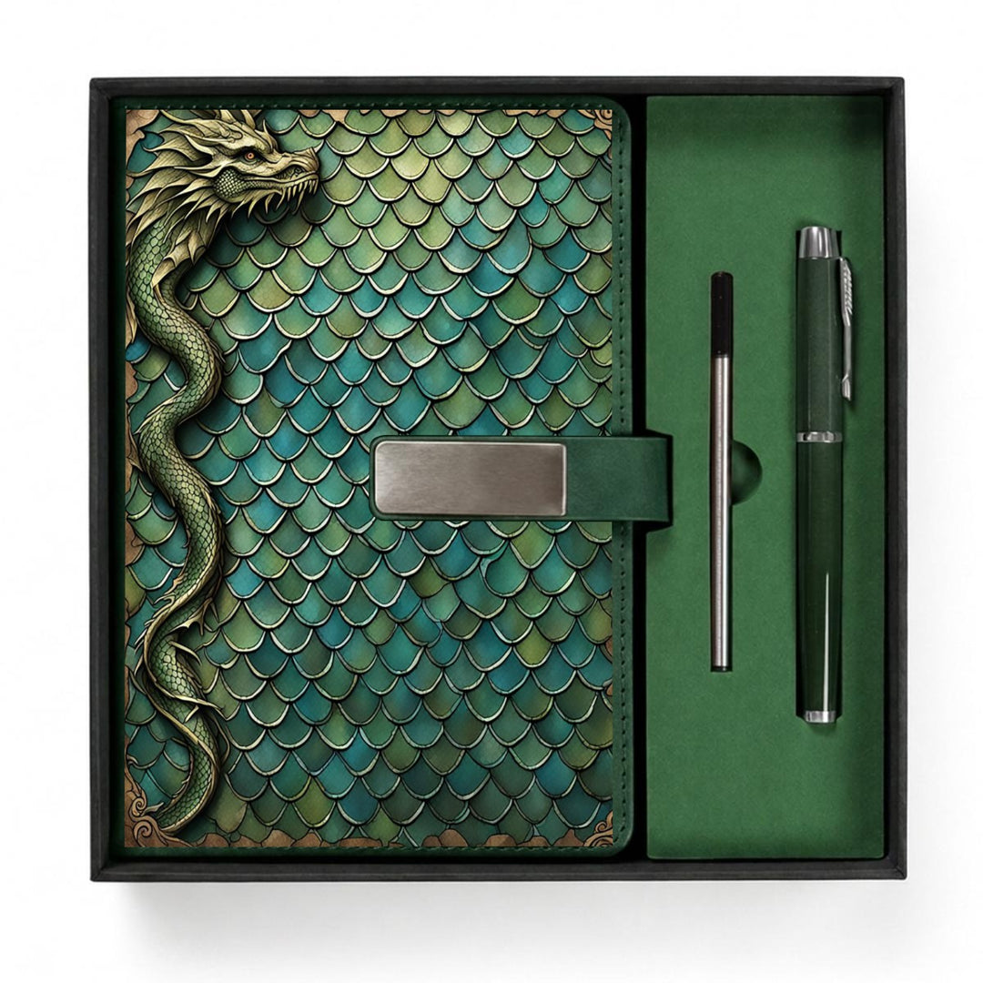 Dragon Power Notebook Gift Set with Metal Pen
