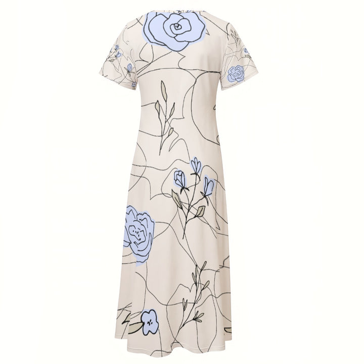 Summer Breeze Women’s V-Neck Dress With Side Slit