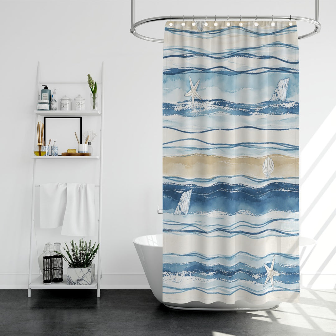 By The Sea Shower Curtain