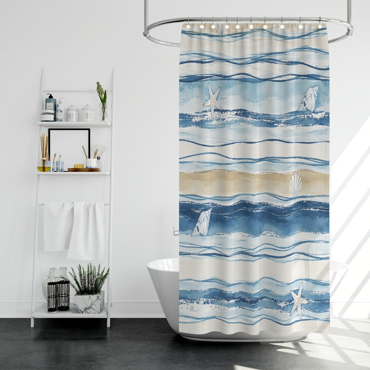 By The Sea Shower Curtain