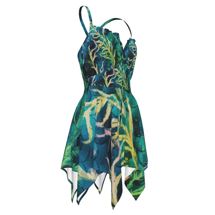 Mermaid Green Women’s Sleeveless Slip Dress