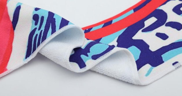 Vibrant Printed Rectangular Beach Towel
