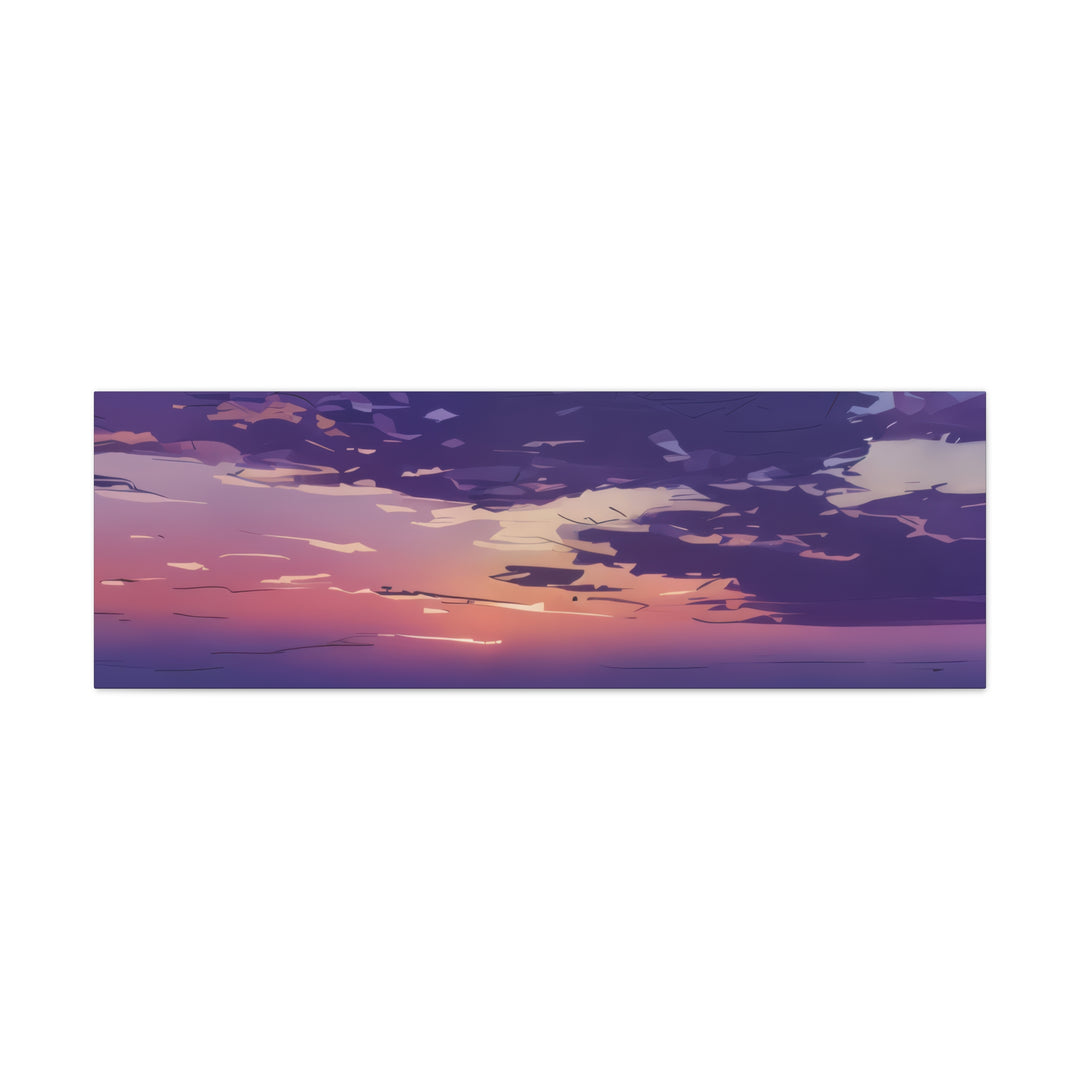 Elegant Sunset Canvas Print for Bedroom and Living Room
