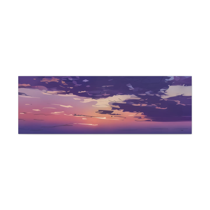 Elegant Sunset Canvas Print for Bedroom and Living Room