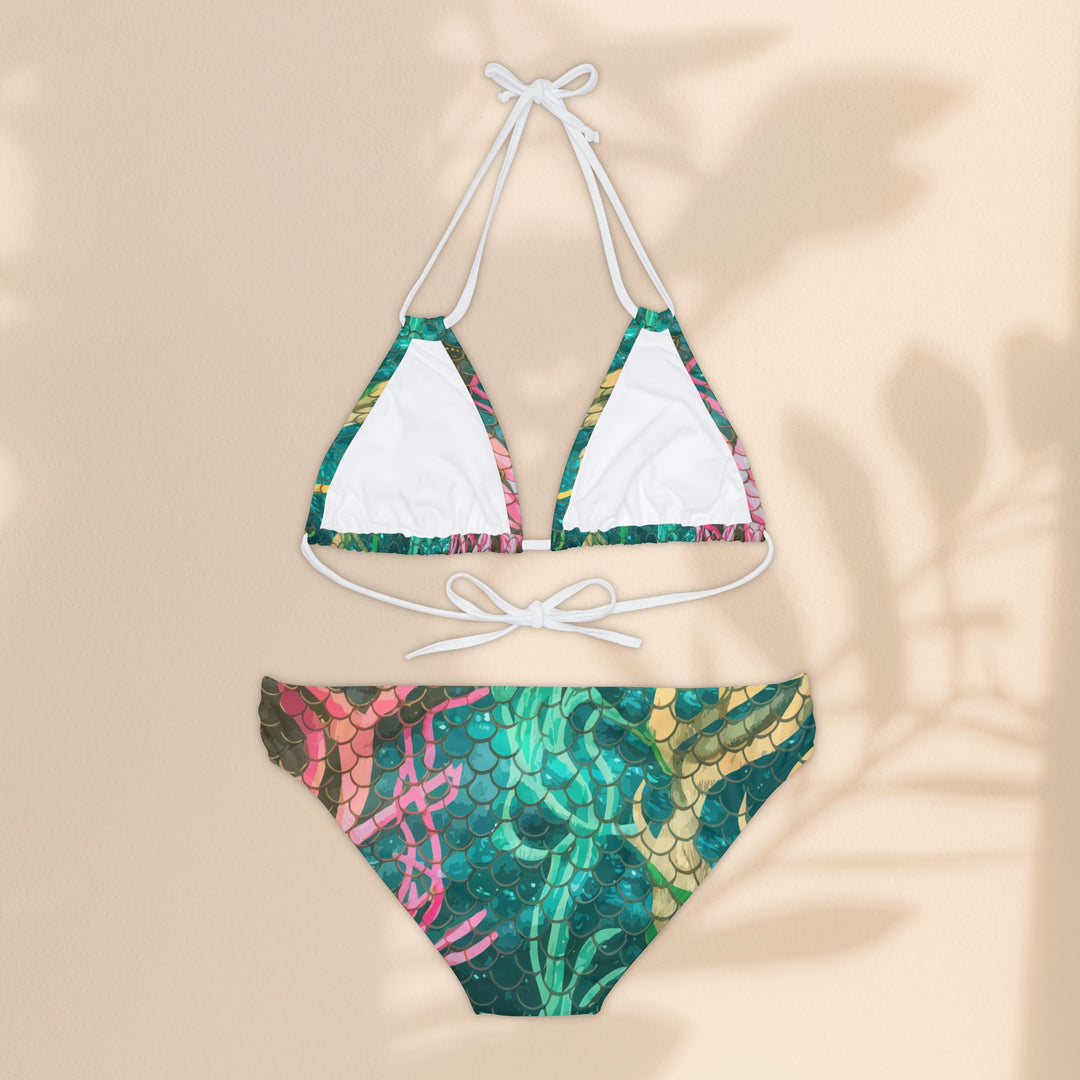 String Bikini Set - Mermaid Scale Net