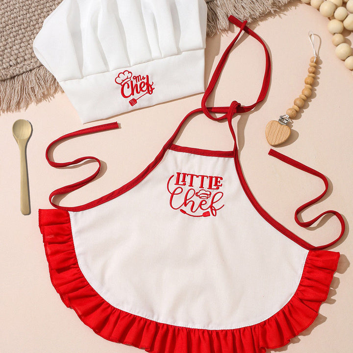 Newborn Little Chef Photo Outfit with Tall Hat