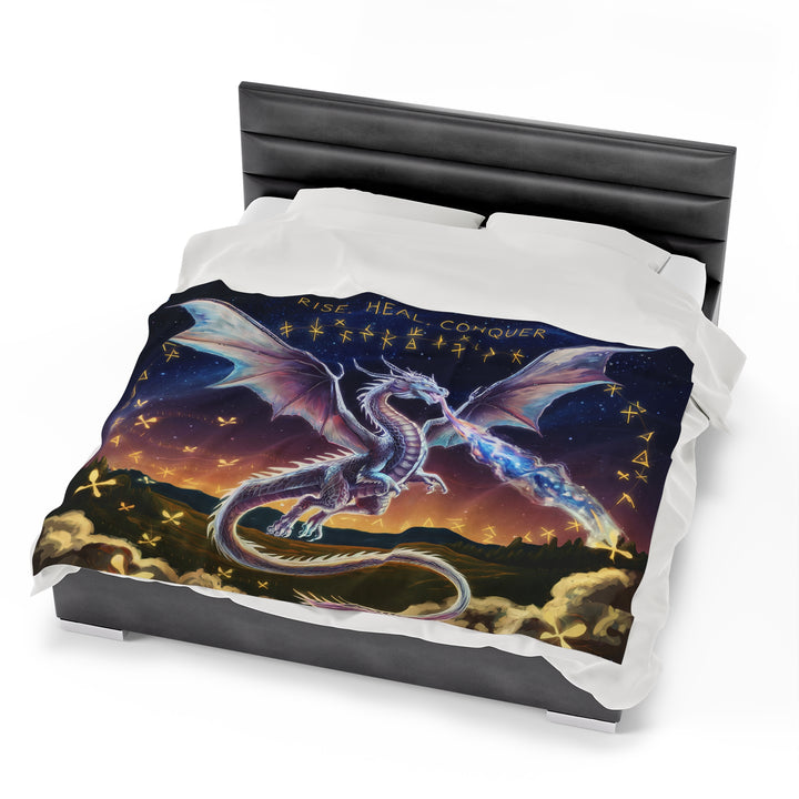 Fantasy Dragon Velveteen Plush Blanket