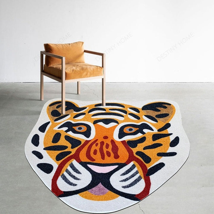 Thickened Faux-Cashmere Irregular-Shaped Accent Rug