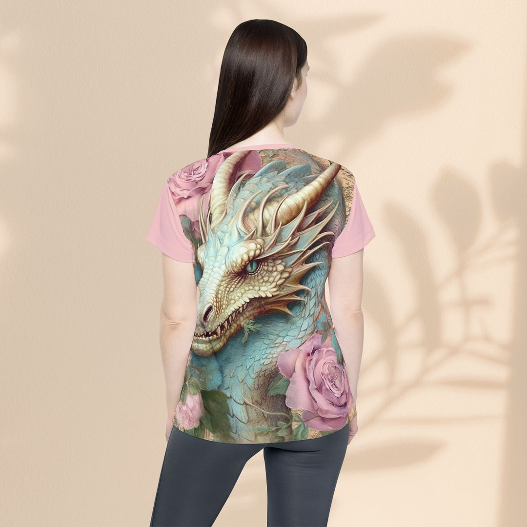 Women's Sports Jersey - Pink Dragon Roses