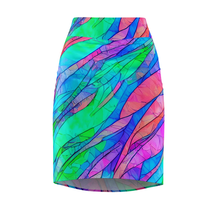 Mermaid Waves Pencil Skirt