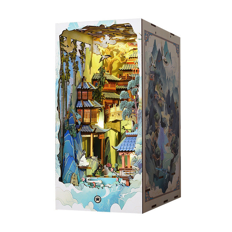 Penglai Fairyland DIY Wooden Book Nook Miniature Model Kit