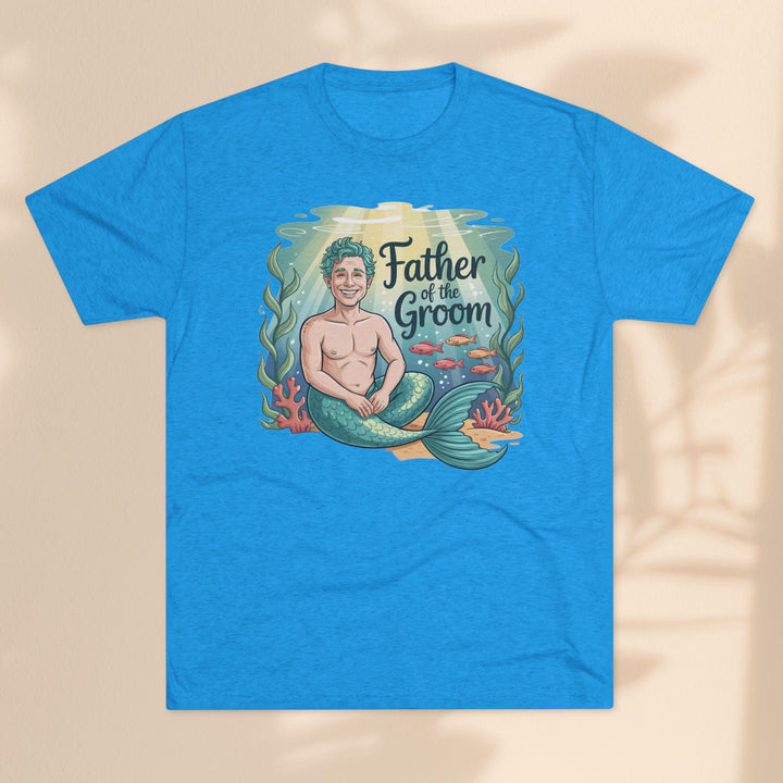 Father of the Groom Merman T-Shirt, Unique Wedding Gift, Fun Groomsmen Tee, Beach Theme Attire, Nautical Humor Shirt