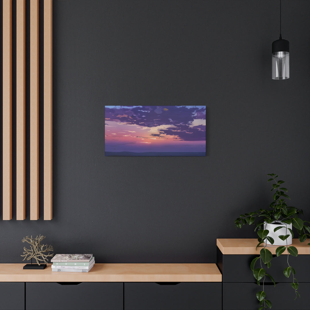 Elegant Sunset Canvas Print for Bedroom and Living Room