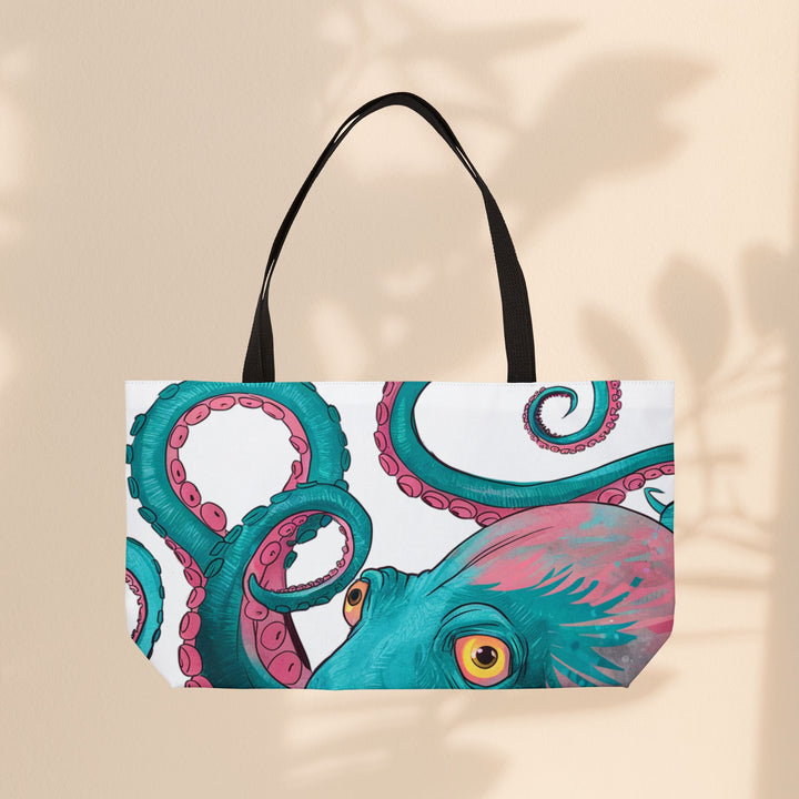 Weekender Tote Bag - Pink Octopus