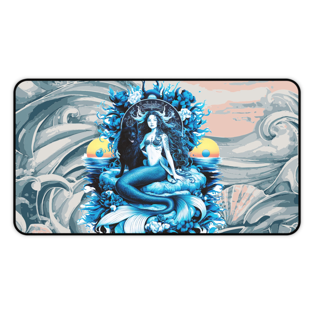 Desk Mat - Queen Mermaid with Dog