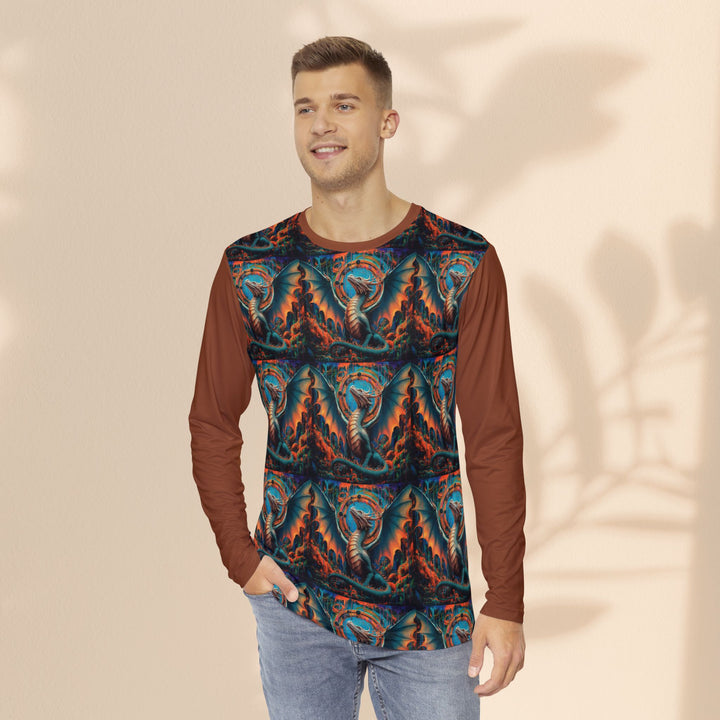 Men's Long Sleeve Shirt (AOP) - Dragon's View