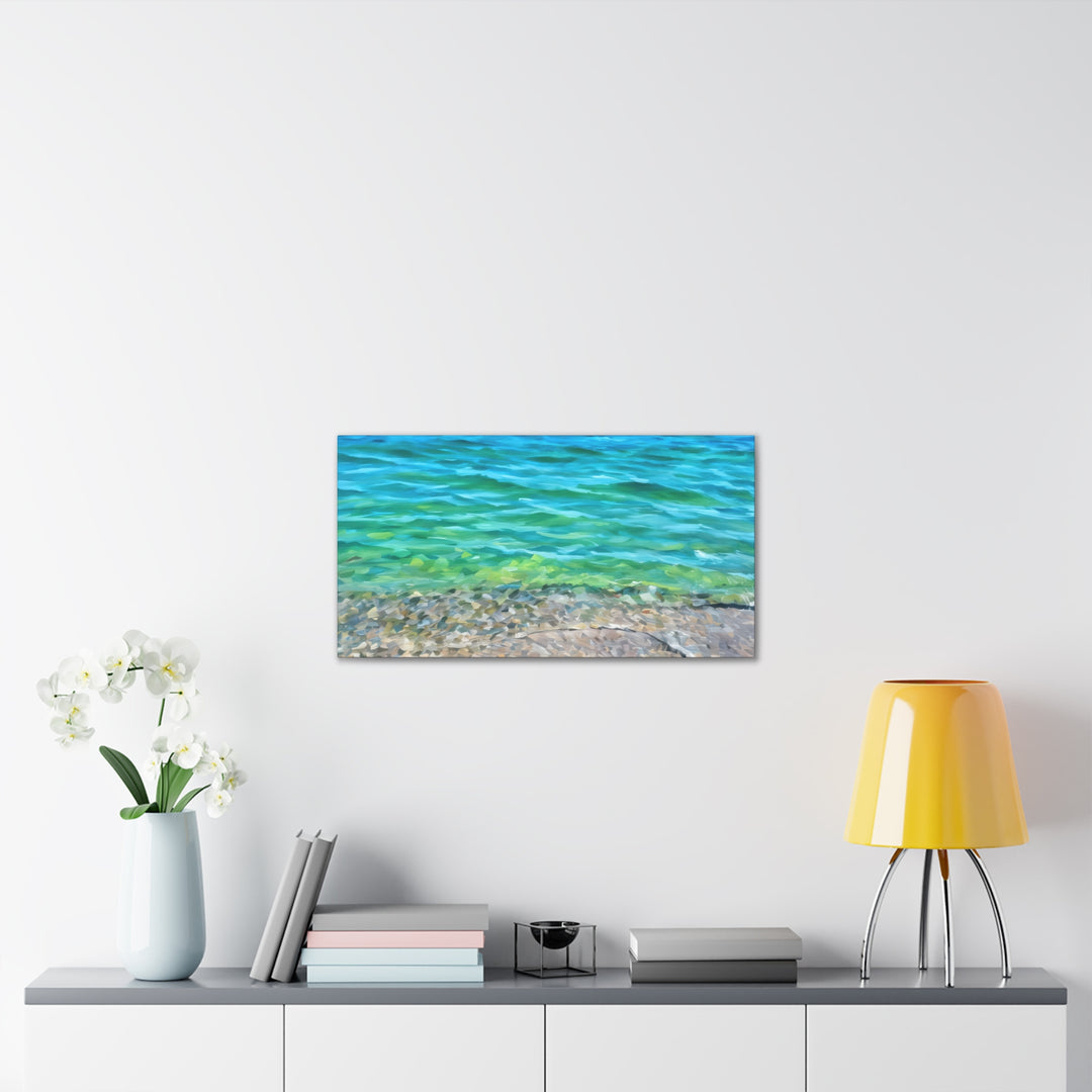 Coastal Serenity Seascape Canvas Art Print