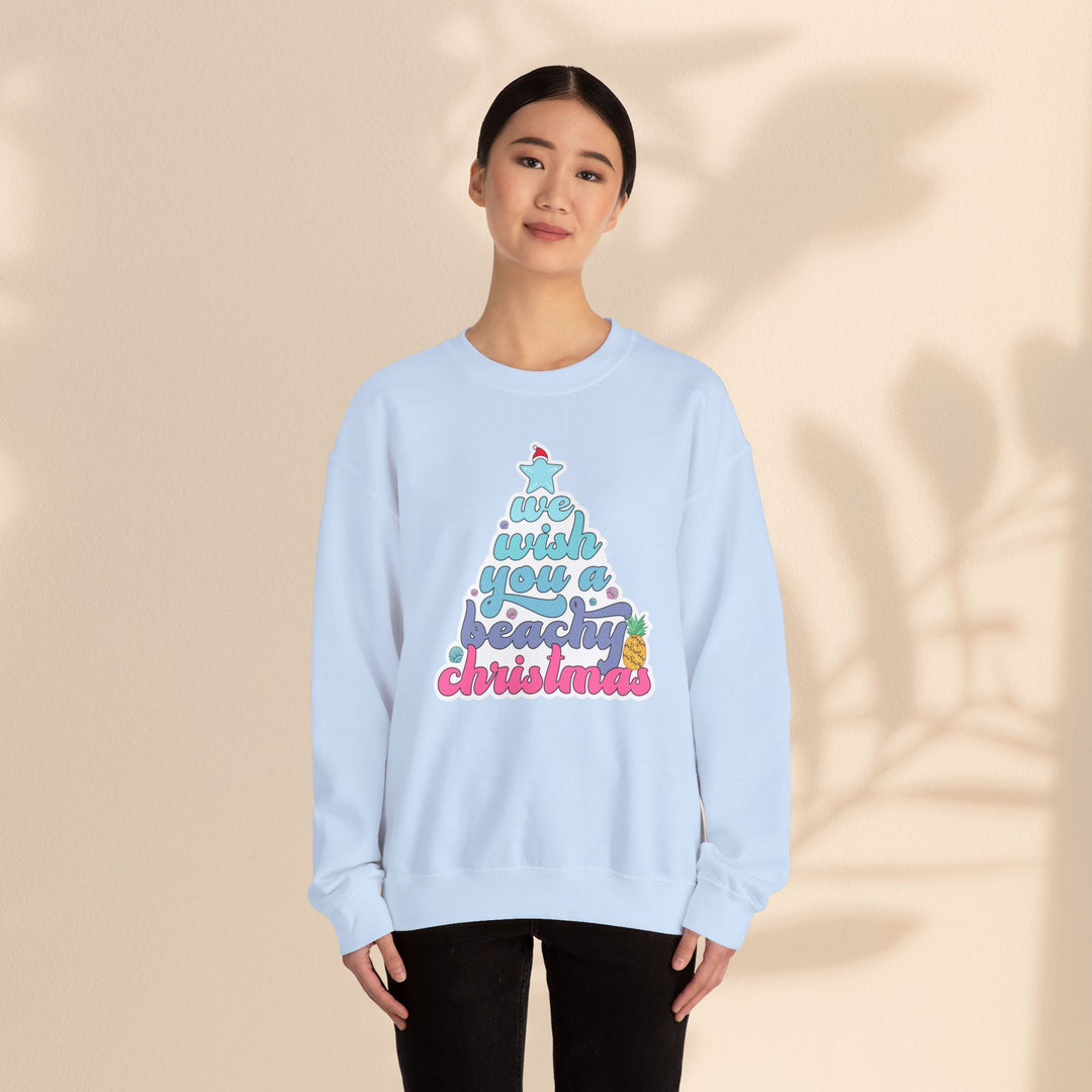 Unisex Heavy Blend™ Crewneck Sweatshirt - Beachy Christmas