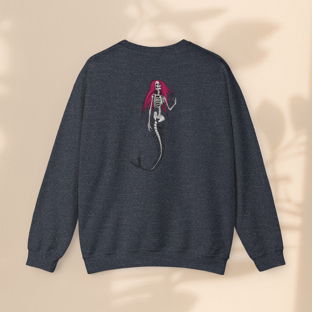 Unisex Heavy Blend™ Crewneck Sweatshirt - Halloween Mermaid Bones