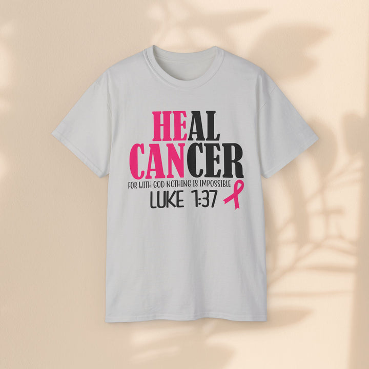 Heal Cancer Unisex Ultra Cotton Tee - Inspirational Faith-Based T-Shirt for Awareness