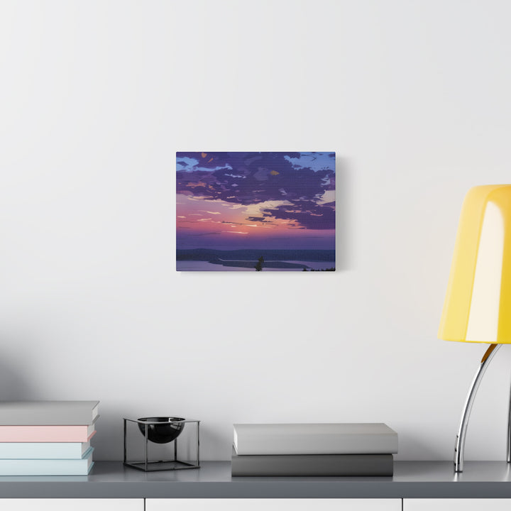 Elegant Sunset Canvas Print for Bedroom and Living Room