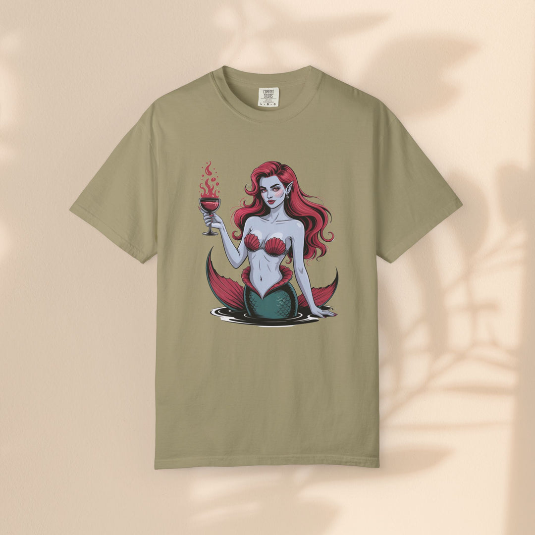 Mermaid-Themed Unisex T-Shirt – Fun Summer Apparel, Beach Lover Gift, Vintage Style Tee
