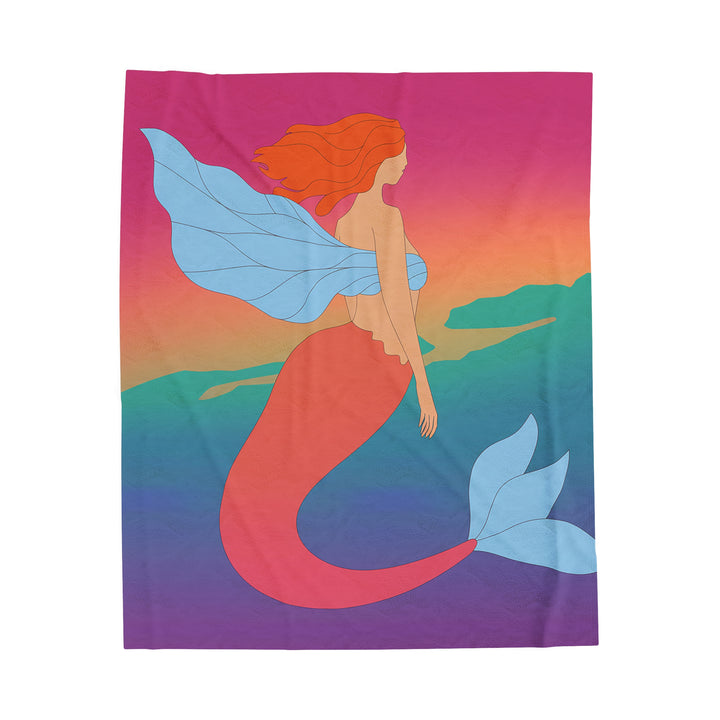 Plush Blanket - Mermaid Angel Design