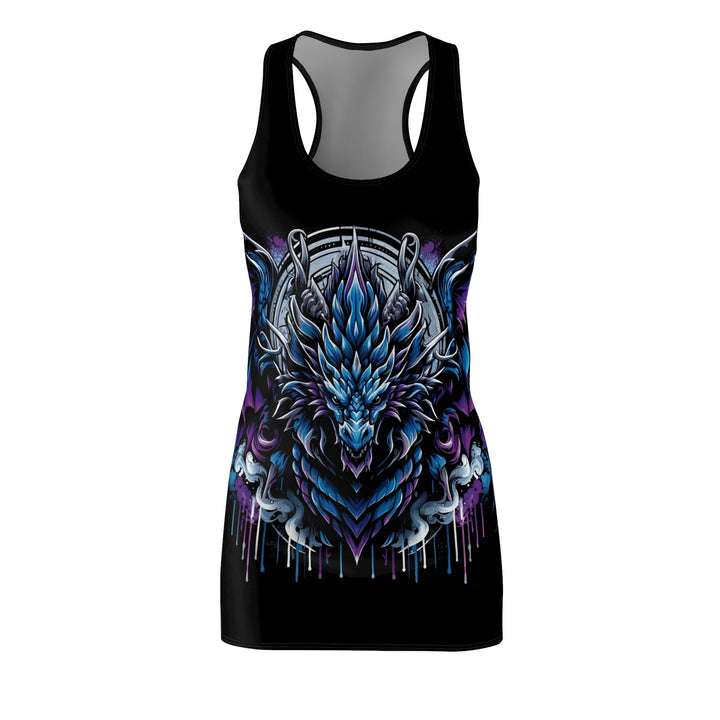 Women's Cut & Sew Racerback Dress - Blue Electric Dragon