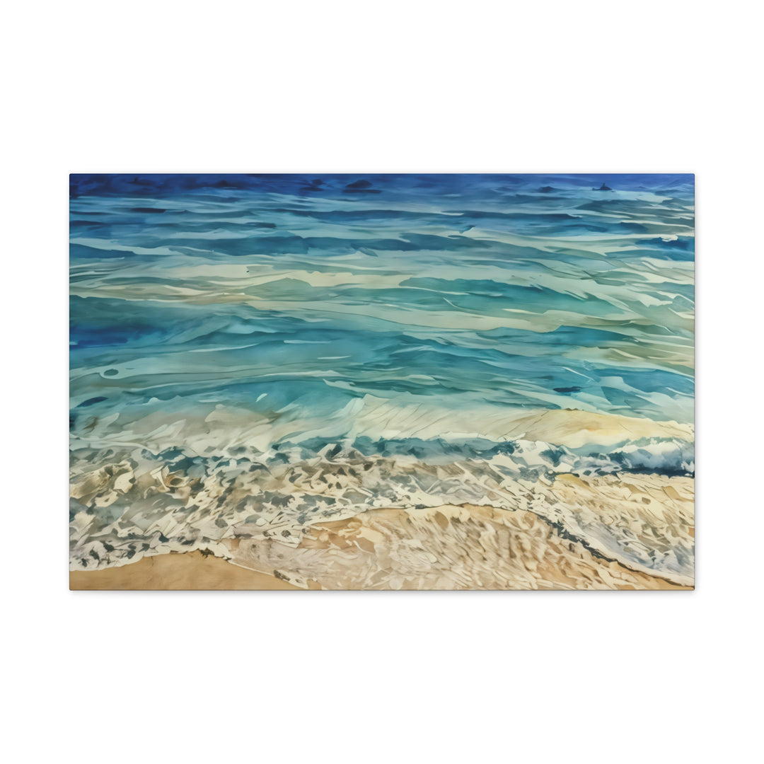 Stretched Beach Art Canvas Print