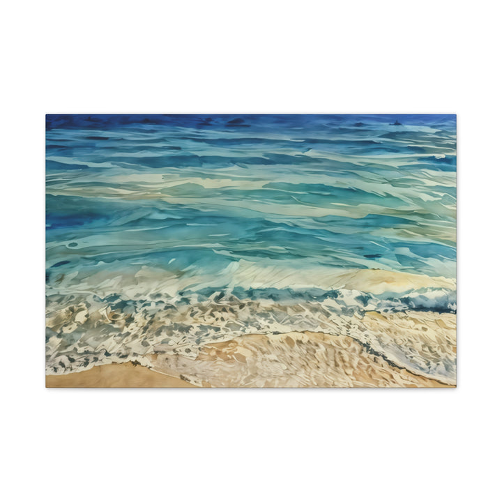 Stretched Beach Art Canvas Print