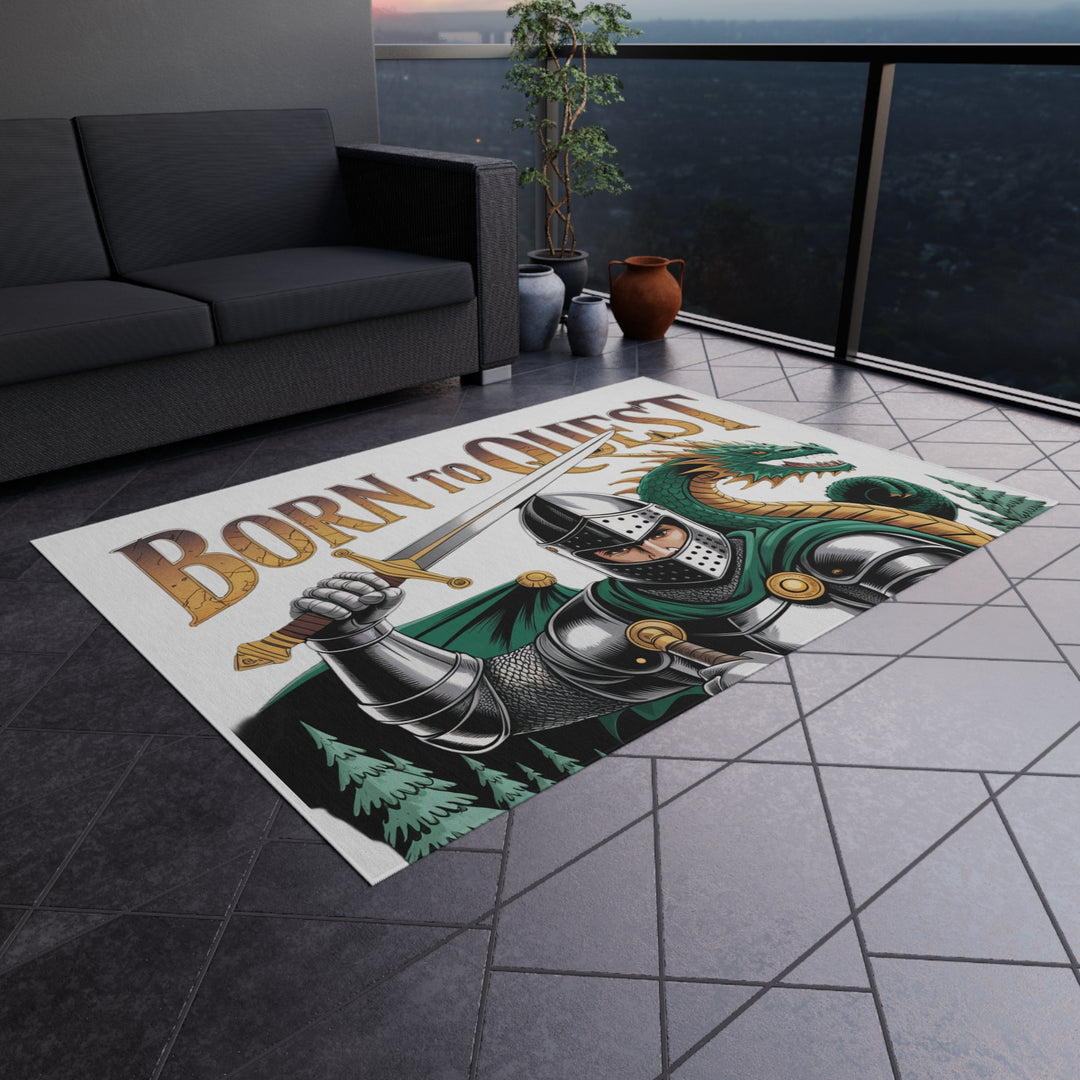 Born To Quest Outdoor Dragon Rug