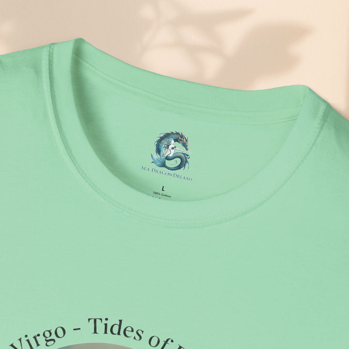 Mermaid Virgo T-Shirt, Ocean Art Tee, Summer Fashion, Gift for Beach Lovers, Sea Creature Apparel