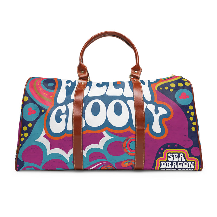 Waterproof Travel Bag - 'Feelin' Groovy' Weekender for Adventurers