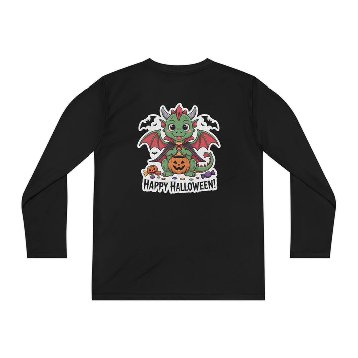 Halloween Youth Long Sleeve Tee, Cozy Tee for Kids, Spooky Costume Alternative, Perfect for Halloween Parties, Trick-Or-Treating