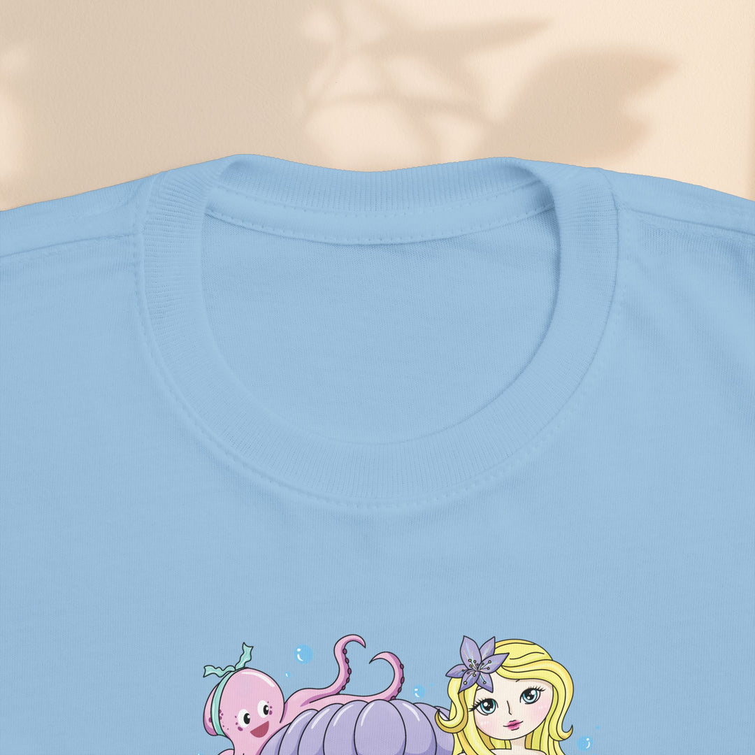 Age 6 Toddler Tee with Mermaid & Octopus Design - Birthday Celebration, Gifts for Ages 6