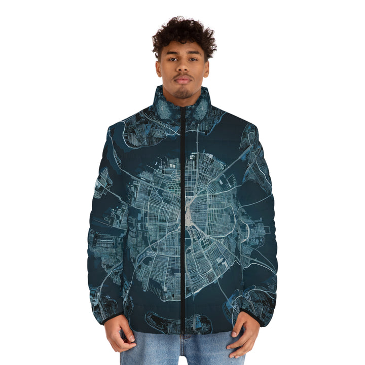 Men's Puffer Jacket  - Maps