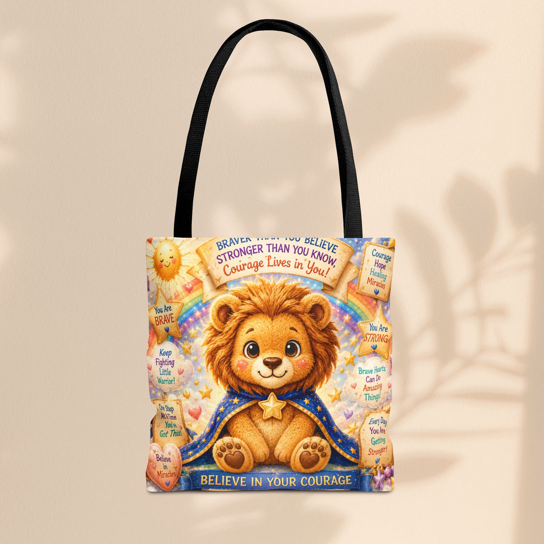 Cute Courage Lion Tote Bag | Brave Buddies™