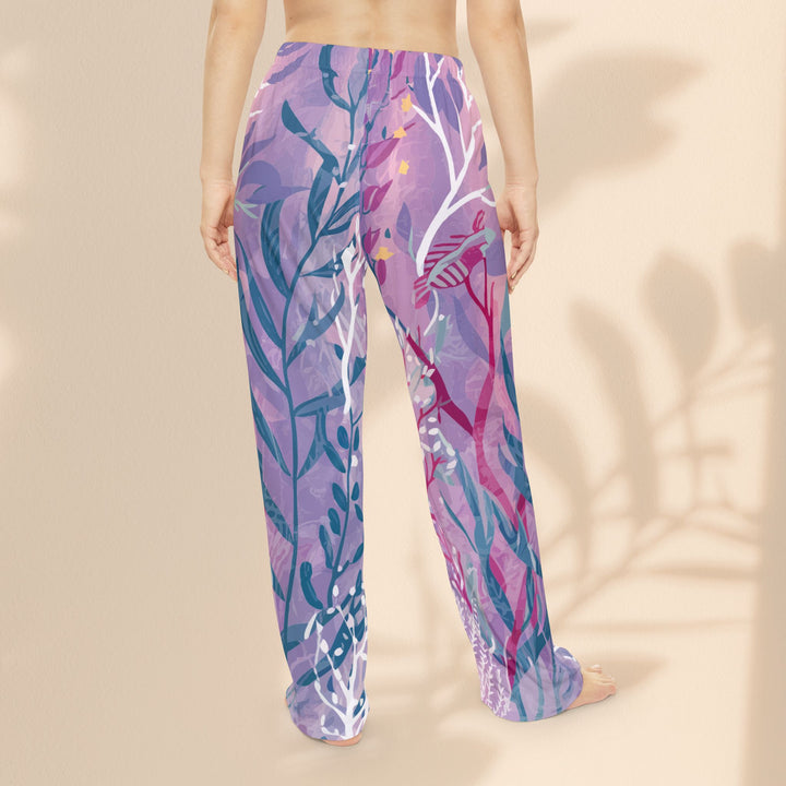 Women's Pajama Pants (AOP) - Purple Seaweed