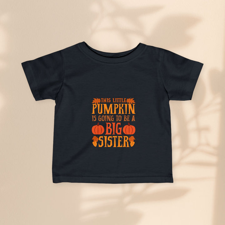 Infant Fine Jersey Tee - Big Sister Pumpkin