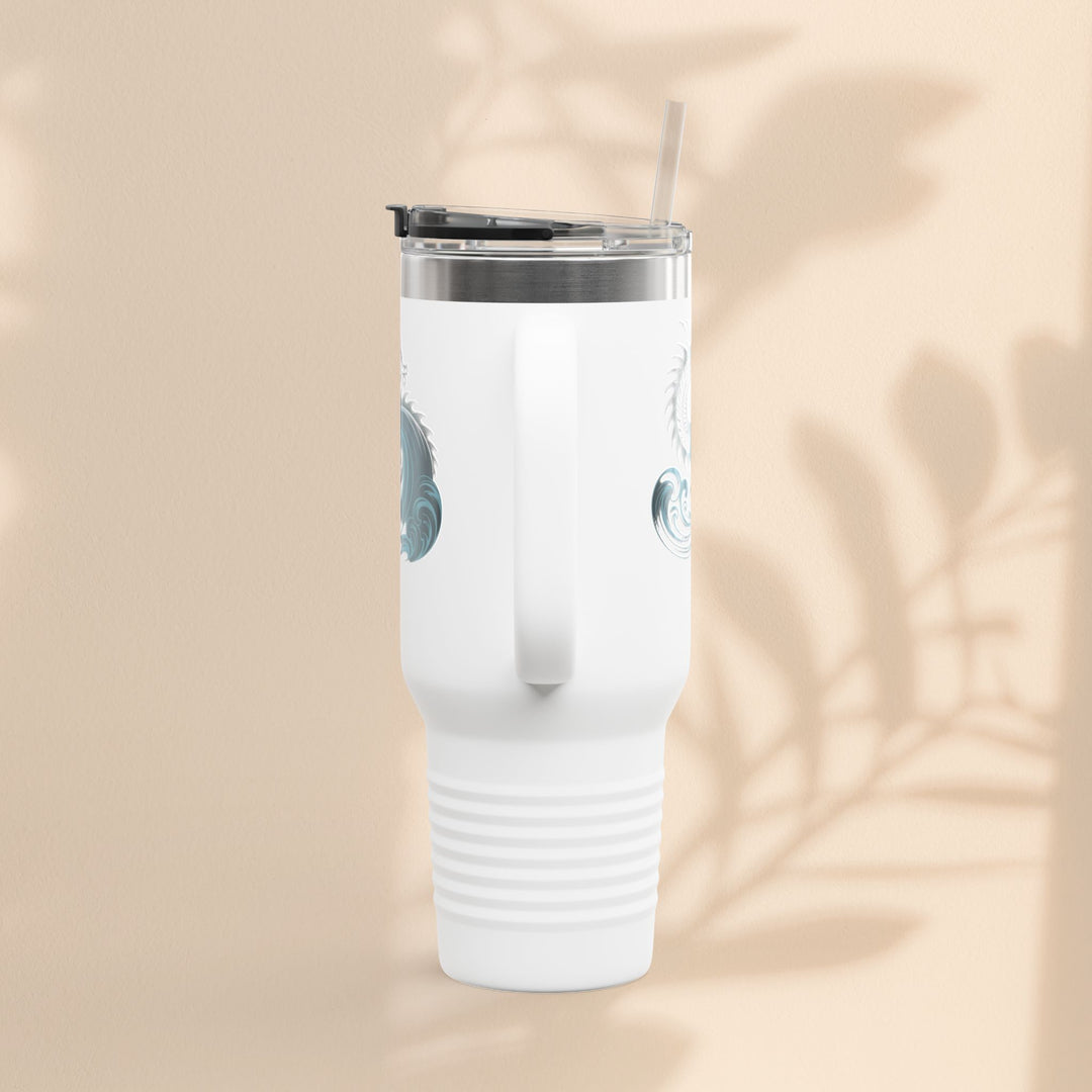 Ocean Waves Insulated Travel Mug, 40oz | Perfect for Outdoor Adventures, Gifts for Travelers, Summer Picnics, Hiking, Coffee Lovers