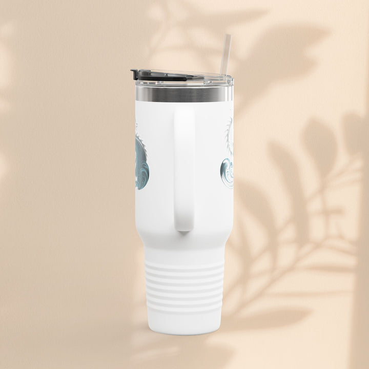 Ocean Waves Insulated Travel Mug, 40oz | Perfect for Outdoor Adventures, Gifts for Travelers, Summer Picnics, Hiking, Coffee Lovers