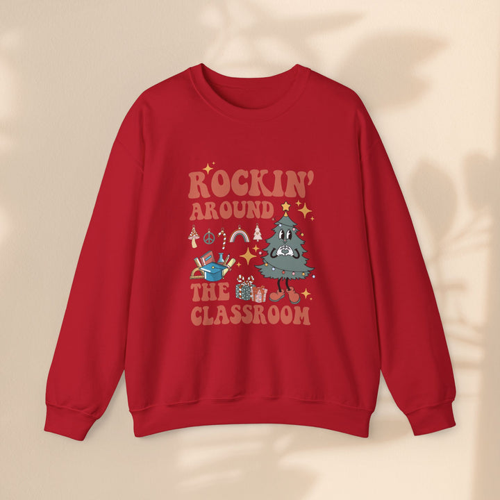 Unisex Heavy Blend™ Crewneck Sweatshirt - Rockin Around The Classroom