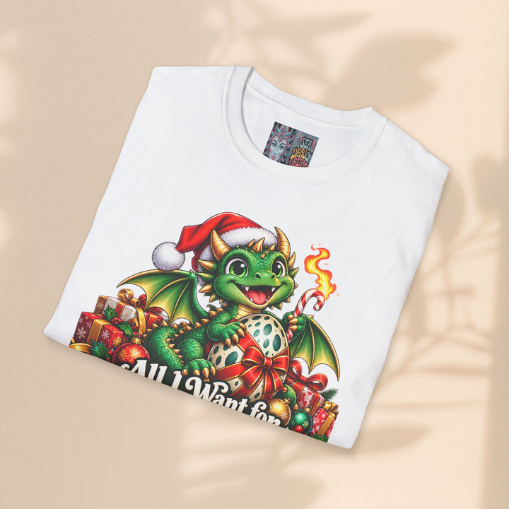 Christmas Dragons T-Shirt — "All I Want for Christmas Is More Dragons" Cute Holiday Tee