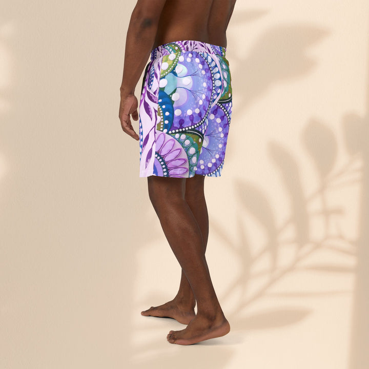 Purple Delight Unisex Swim Shorts – Perfect for Summer Fun