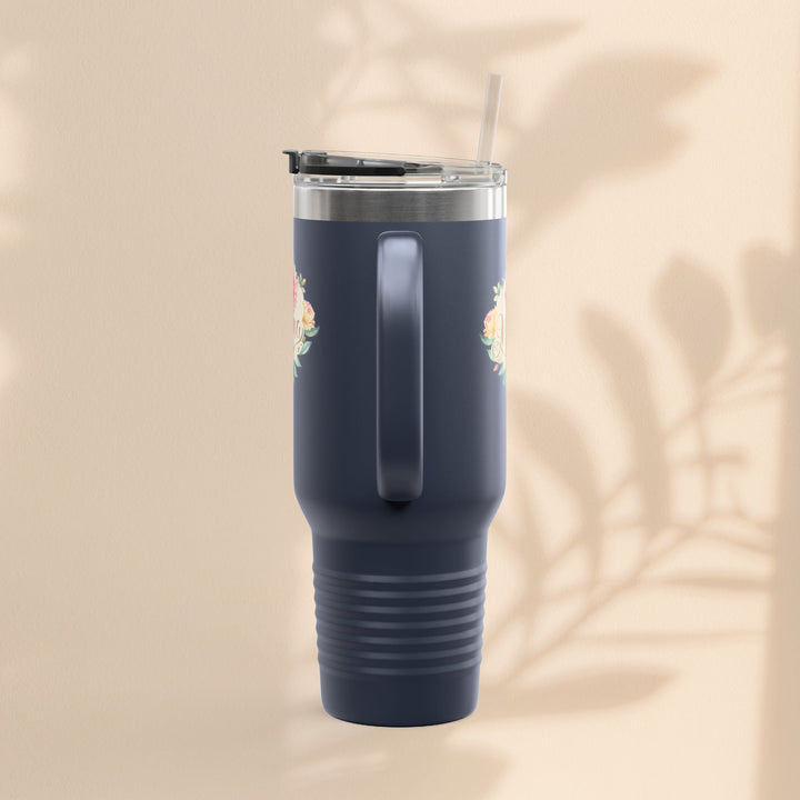 Floral Insulated Travel Mug for Moms - 40oz